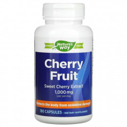 Nature's Way, Cherry Fruit, экстракт черешни, 500 мг, 180 капсул