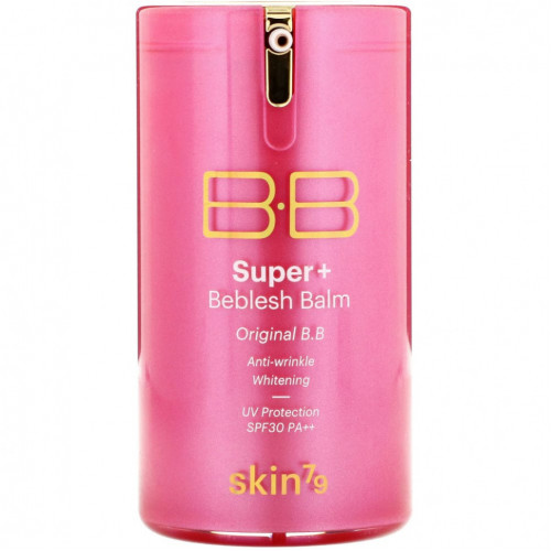 Skin79, Super+ Beblesh Balm, оригинальный BB-крем, SPF 30 PA++, розовый, 40 мл (1,35 жидк. унции)