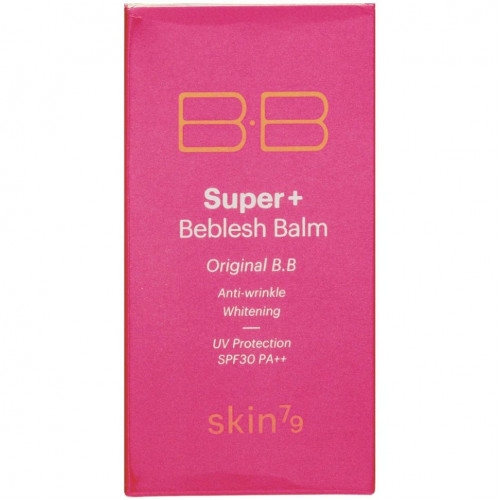 Skin79, Super+ Beblesh Balm, оригинальный BB-крем, SPF 30 PA++, розовый, 40 мл (1,35 жидк. унции)