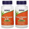 NOW Foods, Easy Cleanse, 2 флакона,по 60 растительных капсул в каждом