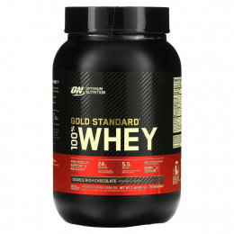 Optimum Nutrition, Gold Standard 100% Whey, сыворотка с насыщенным шоколадным вкусом, 907 г (2 фунта)