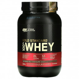 Optimum Nutrition, Gold Standard 100% Whey, протеиновая сыворотка со вкусом молочного шоколада, 907 г (2 фунта)