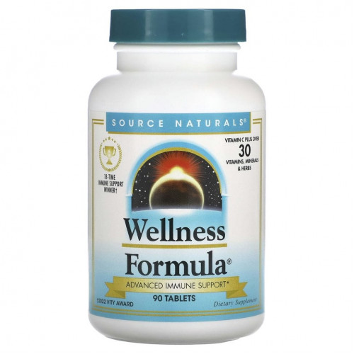 Source Naturals, Wellness Formula, 90 таблеток