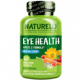 NATURELO, Eye Health Areds 2 Formula, 60 вегетарианских капсул