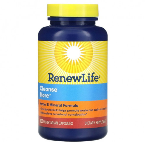 Renew Life, CleanseMore, 100 вегетарианских капсул