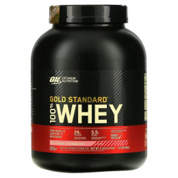 Optimum Nutrition, Gold Standard 100% Whey, сыворотка со вкусом аппетитной клубники, 2,27 кг (5 фунтов)