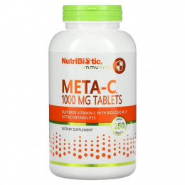 NutriBiotic, Immunity, Meta-C, 1000 мг, 250 таблеток растительного происхождения