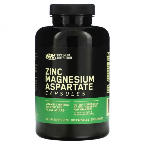 Optimum Nutrition, ZMA, 180 капсул