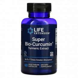 Life Extension, Super Bio-Curcumin, куркумин, 60 вегетарианских капсул