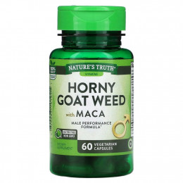 Nature's Truth, Травка из Horny Goat Weed с макой, 60 вегетарианских капсул