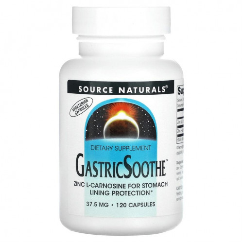 Source Naturals, GastricSoothe, 37,5 мг, 120 капсул