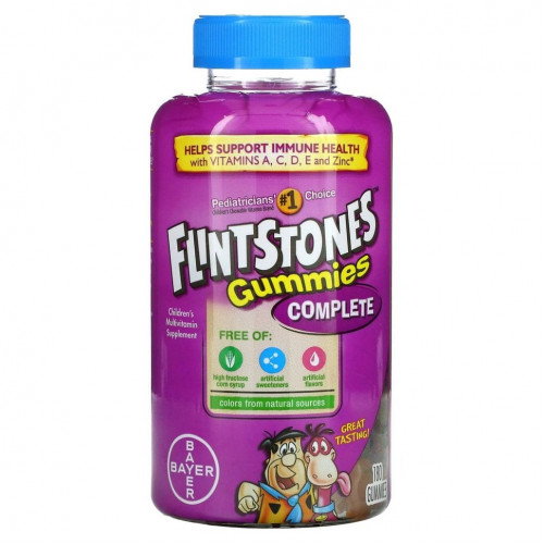 Flintstones, Complete, мультивитамин для детей, 180 жевательных конфет