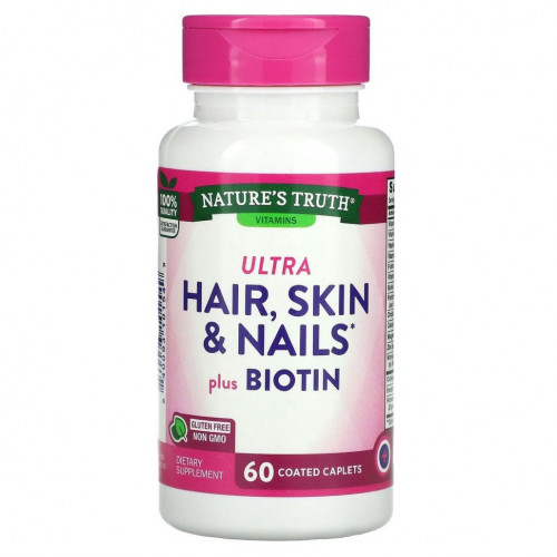 Nature's Truth, Ultra Hair, Skin & Nails плюс биотин, 60 капсул в оболочке