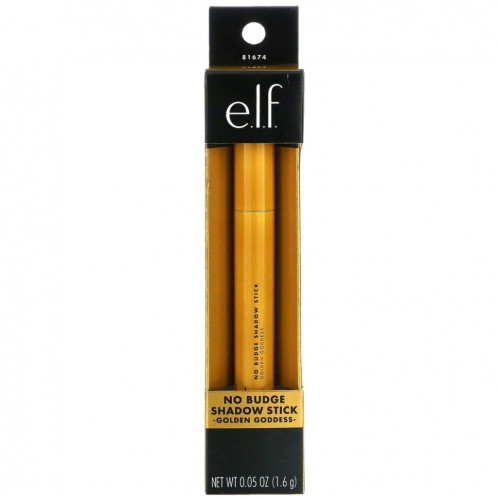 E.L.F., No Budge Shadow Stick, Golden Goddess, 1,6 г (0,05 унции)