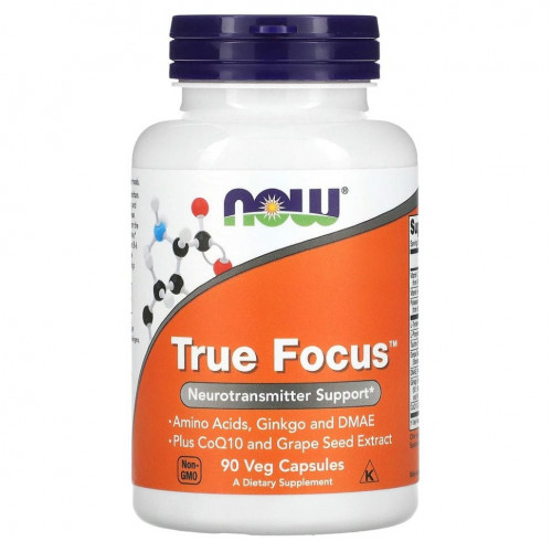 NOW Foods, True Focus, 90 растительных капсул