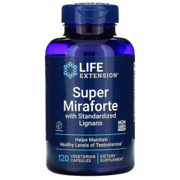 Life Extension, Super Miraforte со стандартизированными лигнанами, 120 вегетарианских капсул