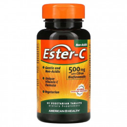 American Health, Ester-C, 500 мг, 90 вегетарианских таблеток