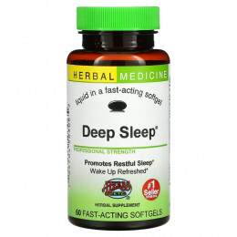 Herbs Etc., Снотворное Deep Sleep, 60 быстродействующих мягких таблеток