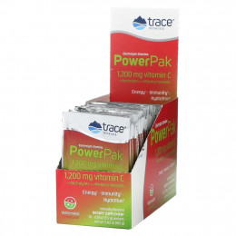 Trace Minerals ®, PowerPak, электролит для повышения выносливости, арбуз, 30 пакетиков по 5,5 г (0,19 унции)