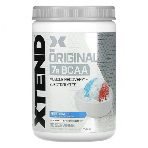 Xtend, The Original, 7 г аминокислот с разветвленной цепью (BCAA), со вкусом «Ледяная свежесть», 420 г (14,8 унции)