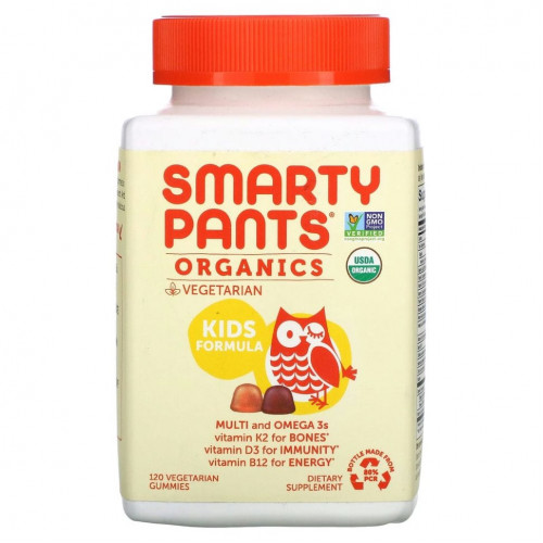 SmartyPants, Organics, комплекс для детей, вишня и ягодный микс, 120 вегетарианских жевательных таблеток