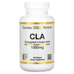 California Gold Nutrition, Clarinol, КЛК, конъюгированная линолевая кислота, 1000 мг, 90 мягких таблеток