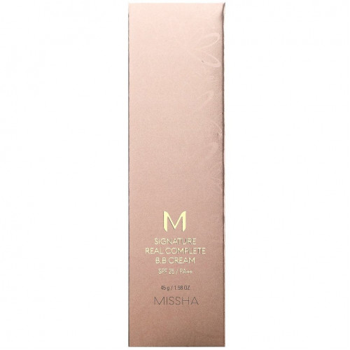 Missha, M Signature Real Complete, BB-крем, SPF 25/PA++, № 13, светлый молочно-бежевый, 45 г (1,58 унции)