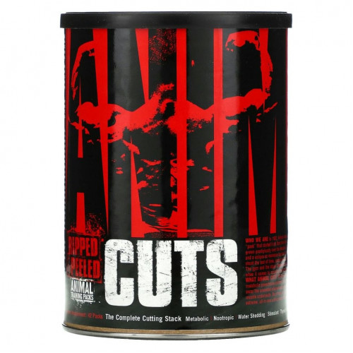 Universal Nutrition, Animal Cuts, Ripped & Peeled, добавка для физической активности, 42 пакетика