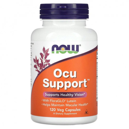 NOW Foods, Ocu Support, 120 растительных капсул