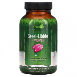 Irwin Naturals, Steel-Libido для женщин, 75 гелевых капсул