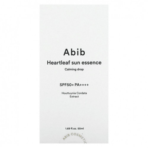 Abib, Heartleaf Sun Essence, SPF 50+ PA ++++, 50 мл (1,69 жидк. Унции)