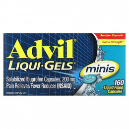 Advil, Liqui-Gels, мини-таблетки, 200 мг, 160 капсул с жидким наполнением