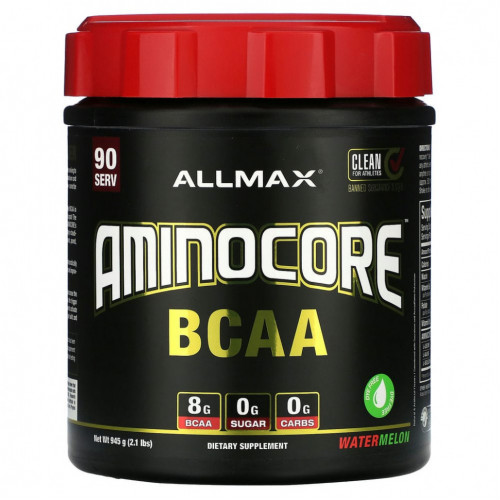 ALLMAX, AMINOCORE BCAA, арбуз, 945 г (2,1 фунта)