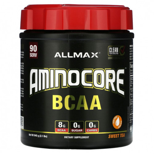 ALLMAX, Amino Core BCAA, сладкий чай, 945 г (2,1 фунта)