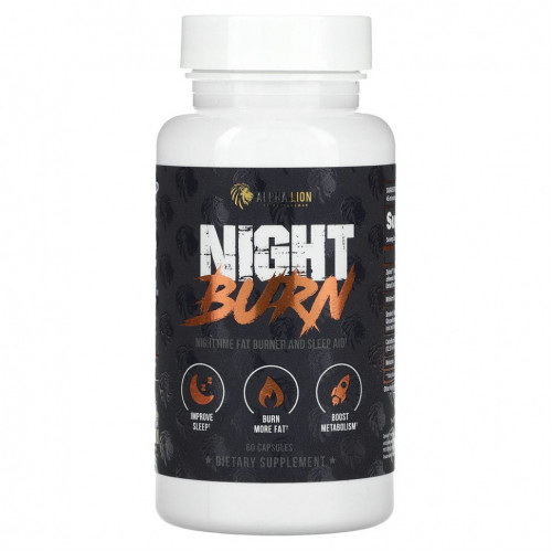 ALPHA LION, Night Burn, 60 капсул