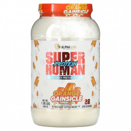 ALPHA LION, SuperHuman Protein, Orange Gainsicle, апельсиновый крем, 902 г (1,98 фунта)