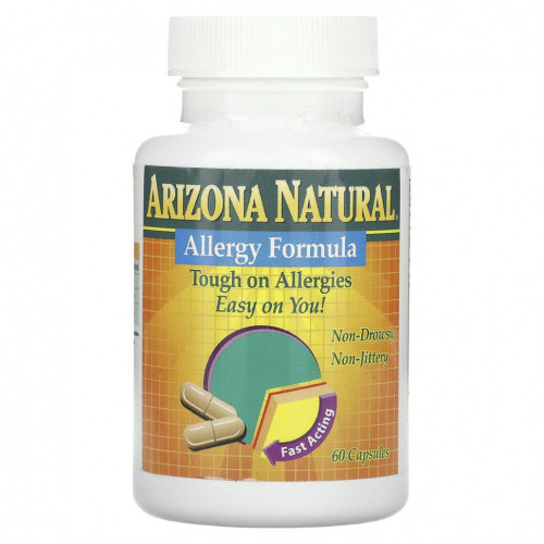 Arizona Natural, Allergy Formula, 60 капсул