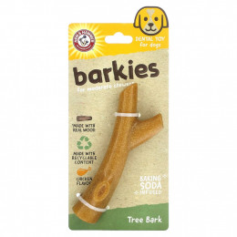 Arm & Hammer, Barkies for Moderate Chewers, стоматологическая игрушка для собак, кора дерева, курица, 1 игрушка