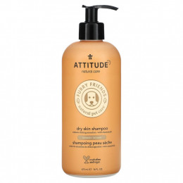 ATTITUDE, Furry Friends Natural Pet Care, шампунь для сухой кожи, лаванда, 473 мл (16 жидк. Унций)