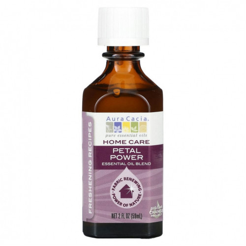 Aura Cacia, Home Care, смесь эфирных масел, Petal Power, 59 мл (2 жидк. Унции)