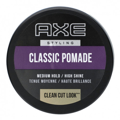 Axe, Classic Pomade, средней фиксации, для яркого блеска, 75 г (2,64 унции)