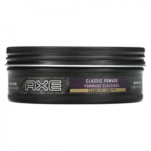 Axe, Classic Pomade, средней фиксации, для яркого блеска, 75 г (2,64 унции)