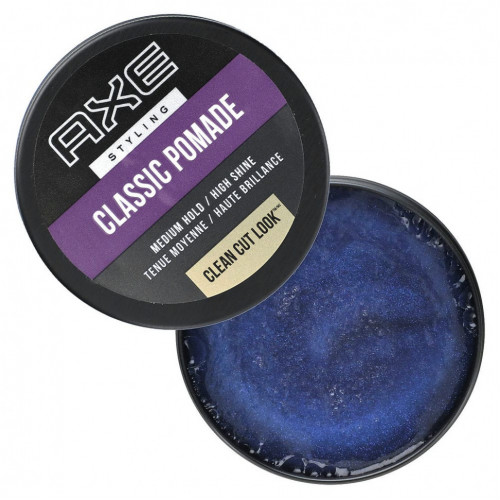 Axe, Classic Pomade, средней фиксации, для яркого блеска, 75 г (2,64 унции)