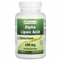 Best Naturals, Alpha Lipoic Acid, 600 mg, 120 Capsules