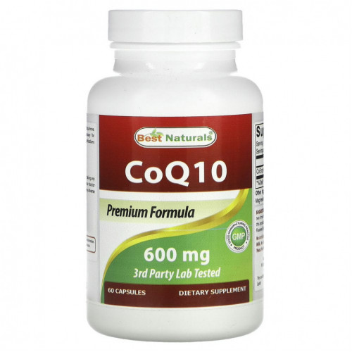 Best Naturals, CoQ10, 600 мг, 60 капсул