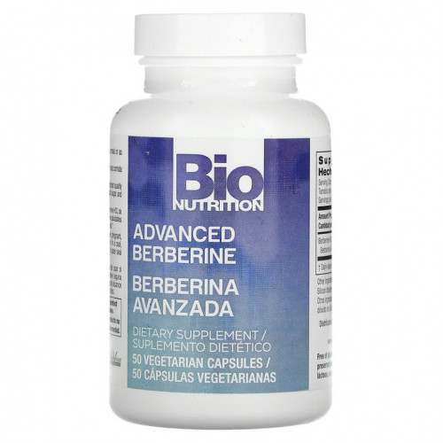 Bio Nutrition, Advanced Berberine, 50 вегетарианских капсул