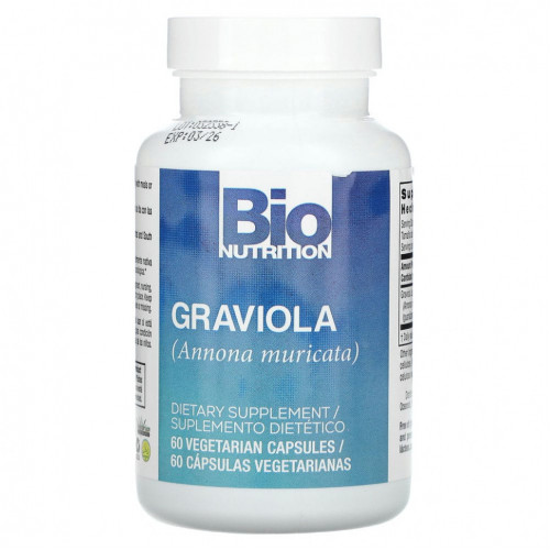 Bio Nutrition, Graviola, 60 вегетарианских капсул