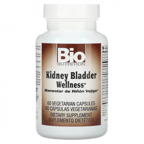 Bio Nutrition, Kidney Bladder Wellness, 60 вегетарианских капсул