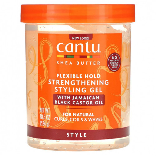 Cantu, Масло ши, гель для укладки гибкой фиксации, 524 г (18,5 унции)