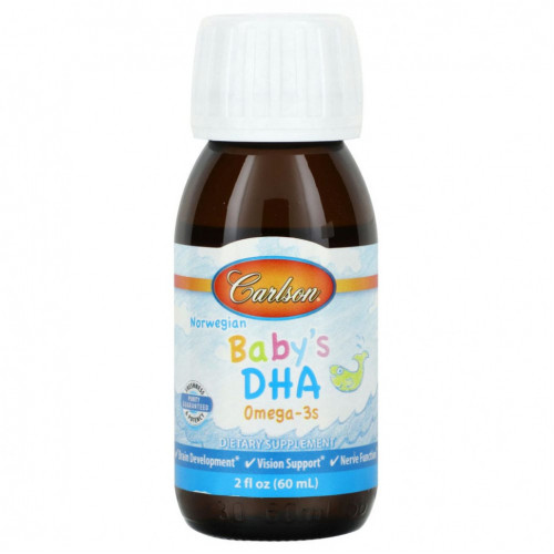 Carlson, Baby's DHA, 1,100 mg Omega-3s with Vitamin D3, 2 fl oz (60 ml)